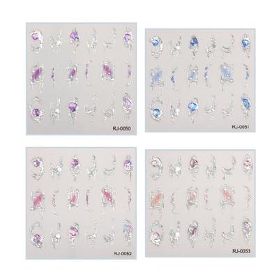 5D Embossed Nail Art Stickers Manicure Accessories Self Adhesive Nail Decals