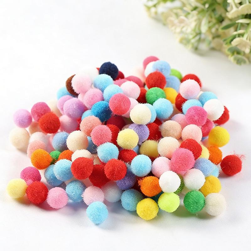 20g/Pack Assorted Color Fluffy Soft Pompom Ball 8/10/15/20/25/30mm Size Available Plush Balls Handmade Craft Material Supply ZYF
