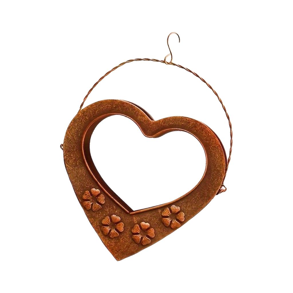 Elegant Heart Shape Plant Hanger for Indoor Outdoor Use Hanging Flower Pot with Hook for Home and Office Plant Display
