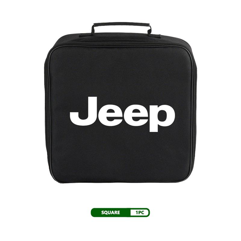 Car Charging Cable Rechargeable Gun Storage Oxford Round Bag For Jeep Compass Renegade Cherokee Wrangler JK Patriot Liberty AJZ1