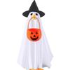 Halloween Goose Outfit Vibrant Halloween Ghost Porch Goose Outfit Halloween Goose Shirt Decor for Outdoor Patio Yard Lawn Decor