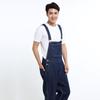 Men's Denim Shorts Men's Denim Overalls Large Size Strap Straight Pants Light Blue Shorts