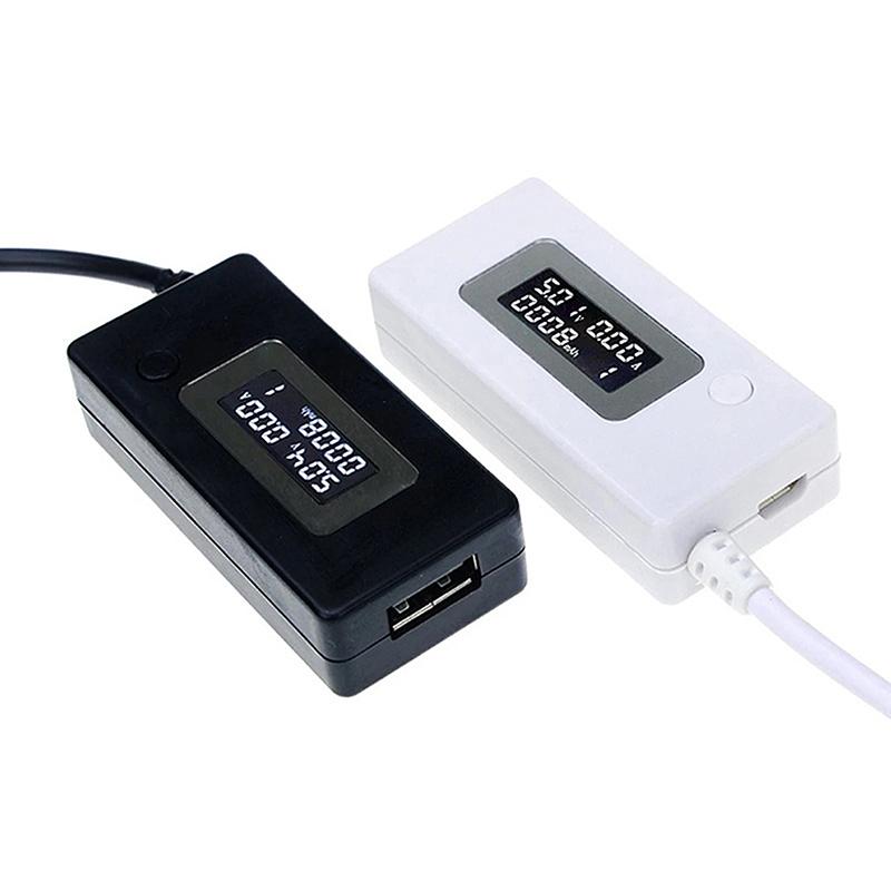 Lcd Micro Usb Charger Battery Capacity Voltage Current Tester Meter Detector +Load Resistor 2A/1A With Switch Voltmeter Ammeter