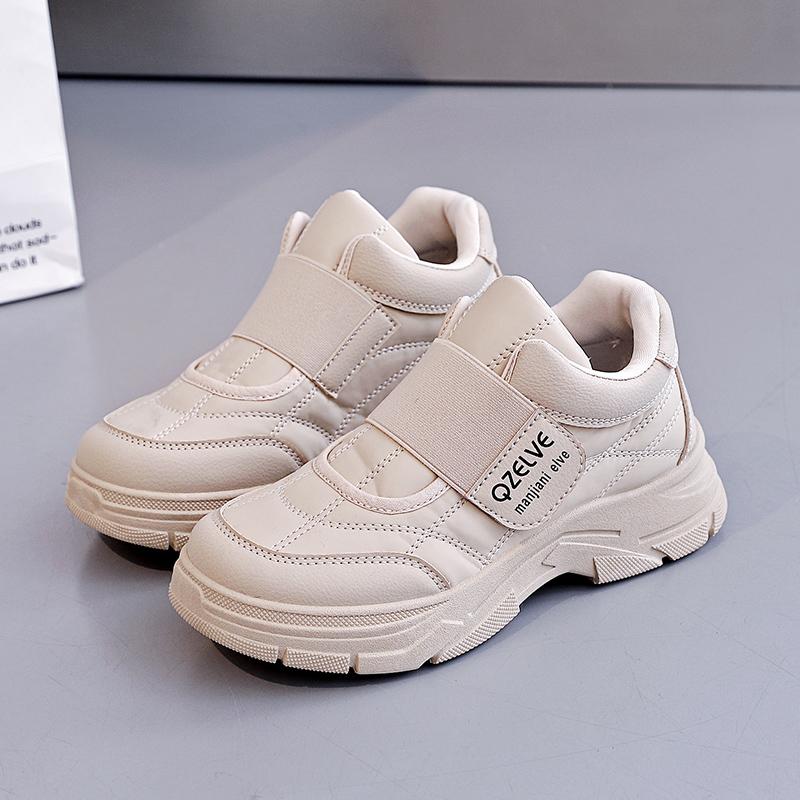 

Весняні Нові Жіночі Взуття для Збільшення Зросту, Повсякденне та Універсальне на Липучках 37 хакі