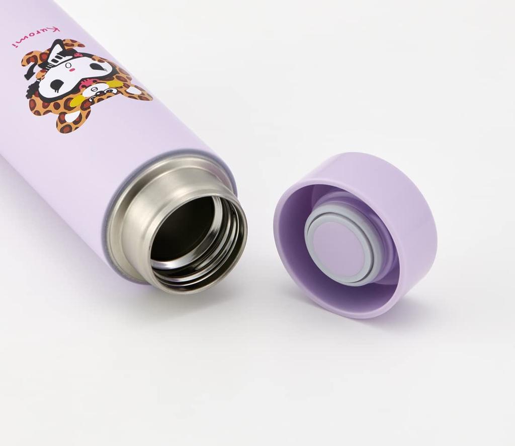 Skater Kuromi Headgear Sanrio 350ml Stainless Steel Water Bottle Ultra-Lightweight STYL4-A