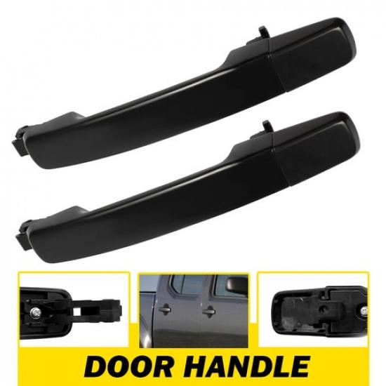 2X Exterior Black Smooth Rear LH+RH Door For Handle Nissan 2004-2006 Quest