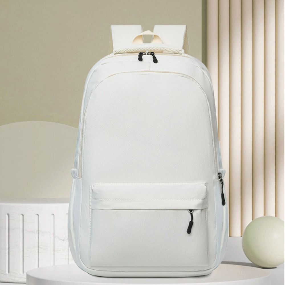 Large Capacity Preppy Style Backpack Nylon Teenagers Shoulder Bag Students School Bag School