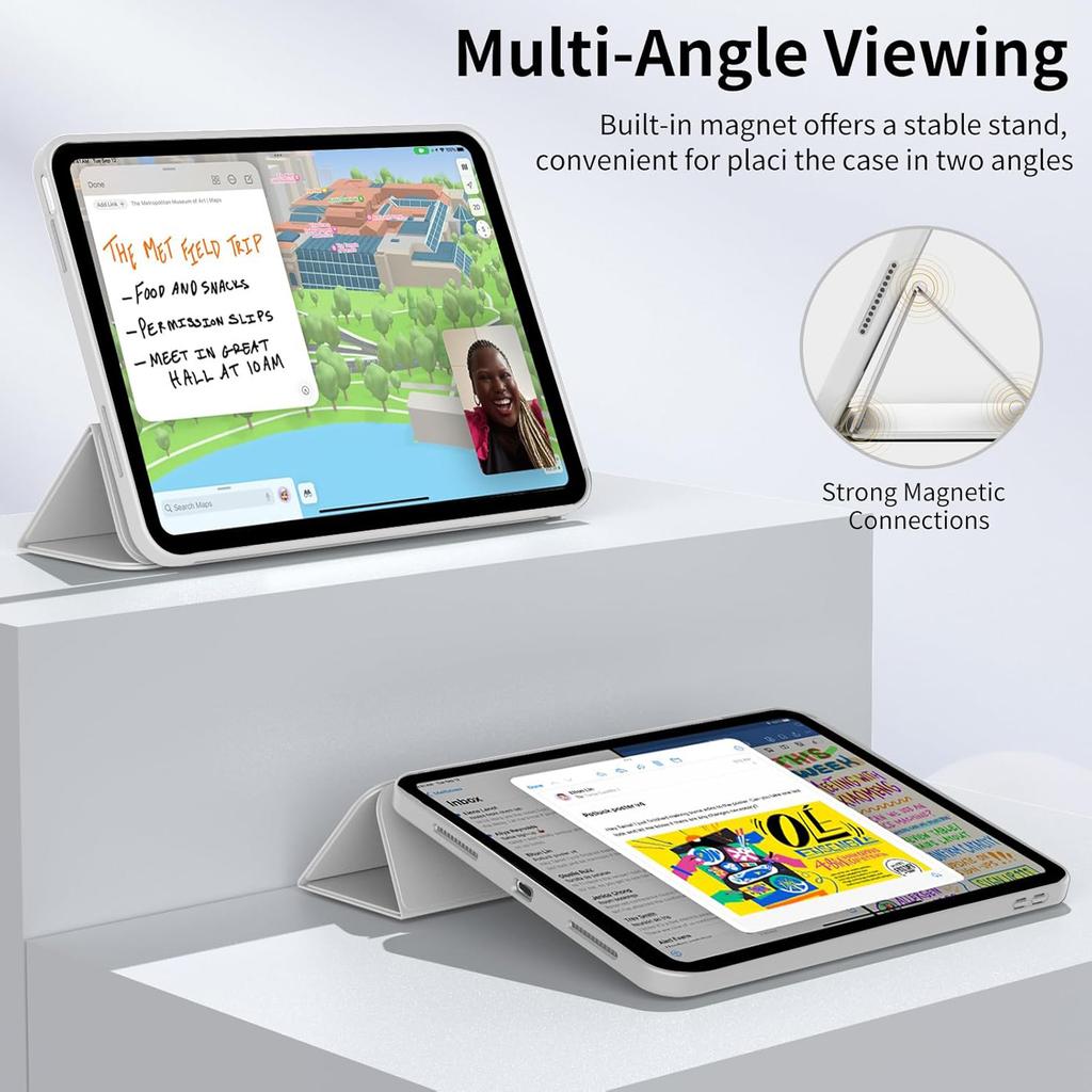 For Samsung Galaxy Tab A11 Plus Case 11-inch TPU Tri-fold Flip Magnetic Stand Funda For Galaxy Tab SM-X230 X236 X226B Cover