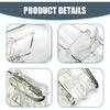 10 PCS Turn Signal Bulb, Quartz Glass Waterproof Lamp Housing White #7440