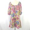 Excellent Condition USA Three Dots 3/4 Sleeve Dress XS Women Knee-Length Multicolor Sheer(USED)