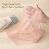 Female Spring and Summer Thin Sexy Net Yarn 5A Bacteristatic Pure Cotton Bottom Breathable Middle Waist Triangle Briefs