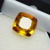 8.10 Carat Natural Orange Sapphire Square Cushion Cut CERTIFIED Loose Gemstone AM-685