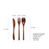 Japanese Korean Wooden Spoon & Chopsticks Set - Portable Tableware for Soup, Rice, and Serving.