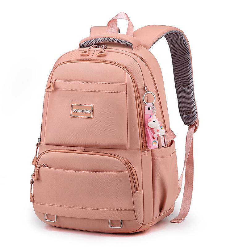 School bag women's large-capacity new middle and high school students backpack multi-compartment can be set trolley case travel backpack