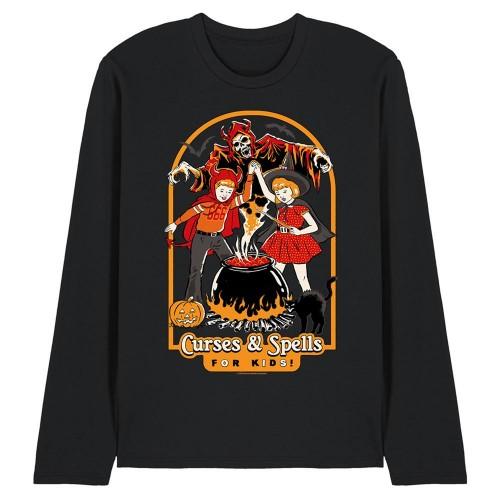 Steven Rhodes Unisex Adult Curses & Spells For Kids Long-Sleeved T-Shirt
