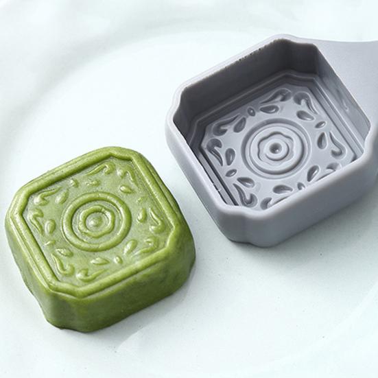 5 Stück Mond Schöne Kuchenformen Textur Antihaft Leicht Wiederverwendbar Mehrzweck Mondkuchenformen