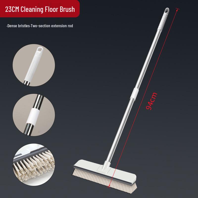 Long-Handle Stiff Bristle Bathroom & Tile Scrub Brush