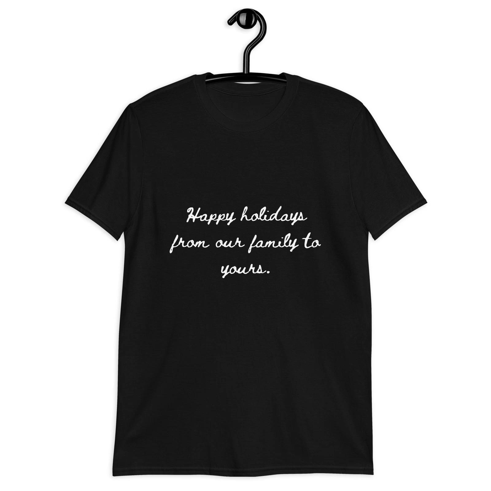 Holiday Greeting 2023 Quote Cursive Letters Classic Fit Tshirt S