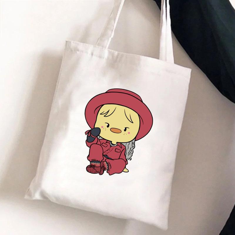 תיק צד קנבס Skzoo של Stray Kids - תיק יד אופנתי לסטודנטים