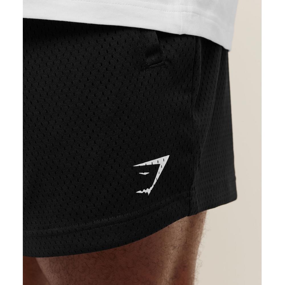 Gymshark Lifting Mesh 5  Shorts Black A4b7v Bb2j
