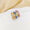 INS Stil Tropföl Kleine Blume Offener Ring - Eleganter und Einzigartiger Schwanzschmuck