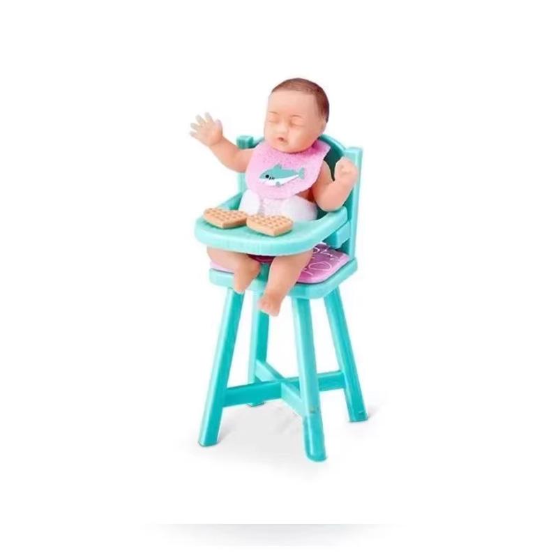 5 Surprise Small Baby Series 2 Silicone Baby Doll  Egg With Cradle Stethoscope Nursery Playset For Kids Toddlers