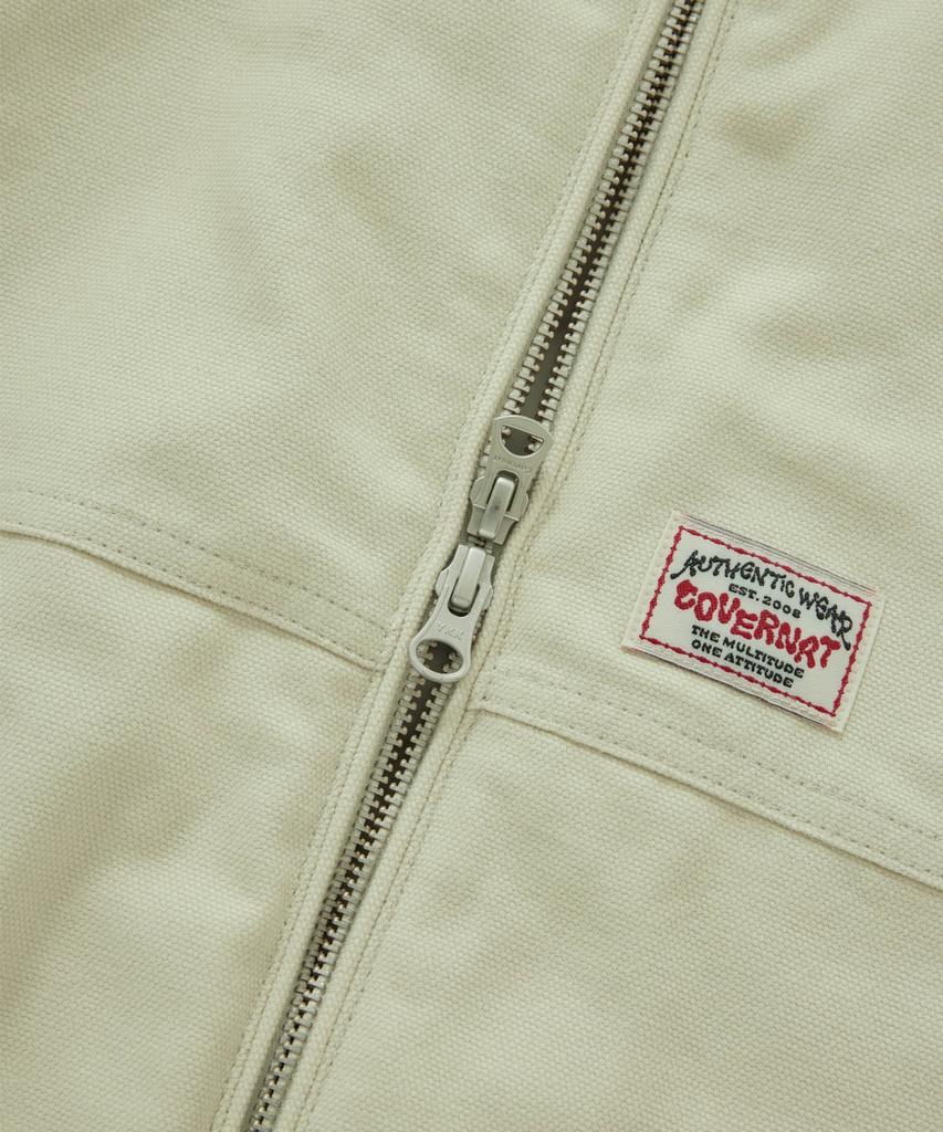 COVERNAT Heavy Oxford Hooded Jacket Cream
