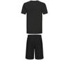Adidas Taekwondo Round Neck Pullover Short Sleeve T-Shirt Comfortable Lace-Up Simple Shorts Casual Sports Set ADICLTS24CTK-BG+S21ATMSH1T-BW