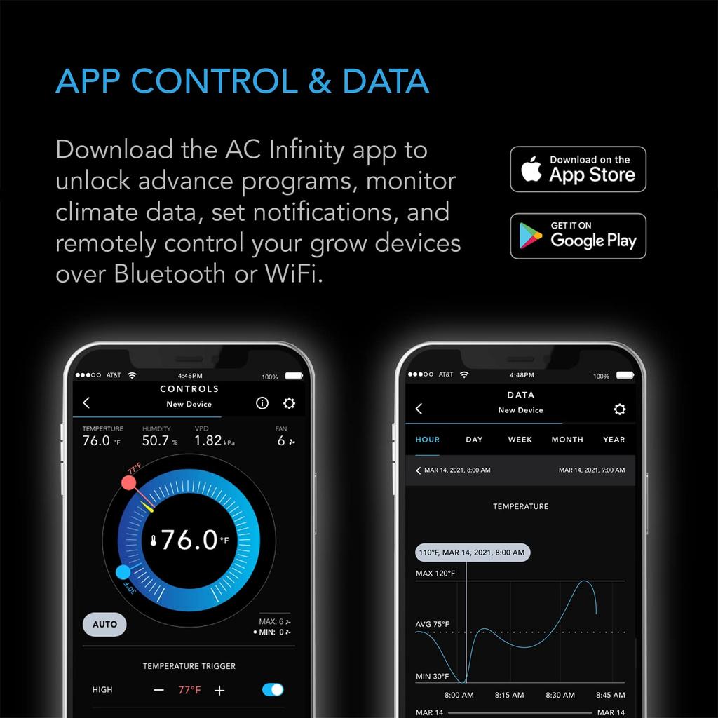 AC Infinity Controller 69 Smart Environment Controller 8 Ports mit Zeitplansteuerung für Growzelt Kühlung Belüftung Beleuchtung 8 PRO+, Temperatur,