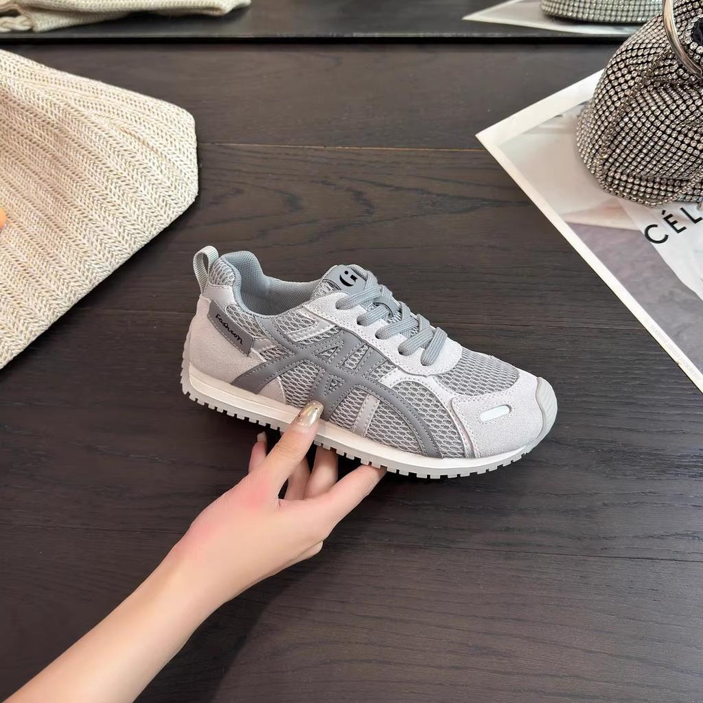 Retro Mesh Breathable Forrest Gump Training Shoes Women's 2025 New Summer Versatile Color Matching Platform Casual Sports Shoes