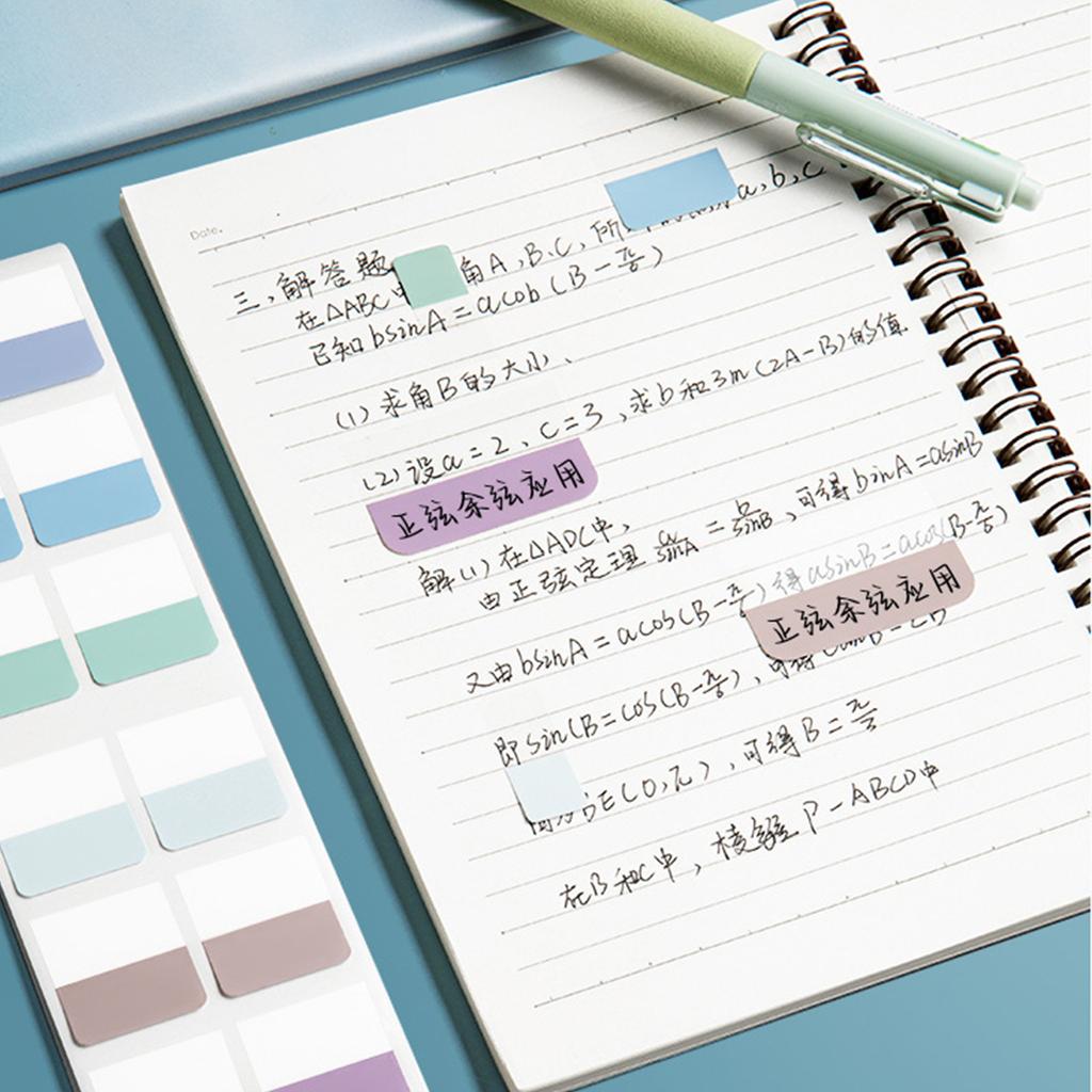 10 Pcs Sticky Notes Page Markers Practical Reading Tabs Self-adhesive Sticky Index Tabs for Books Bookmarks Binders