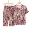 Yuzhaolin Elderly Women's Summer Lightweight Casual Shirt Set