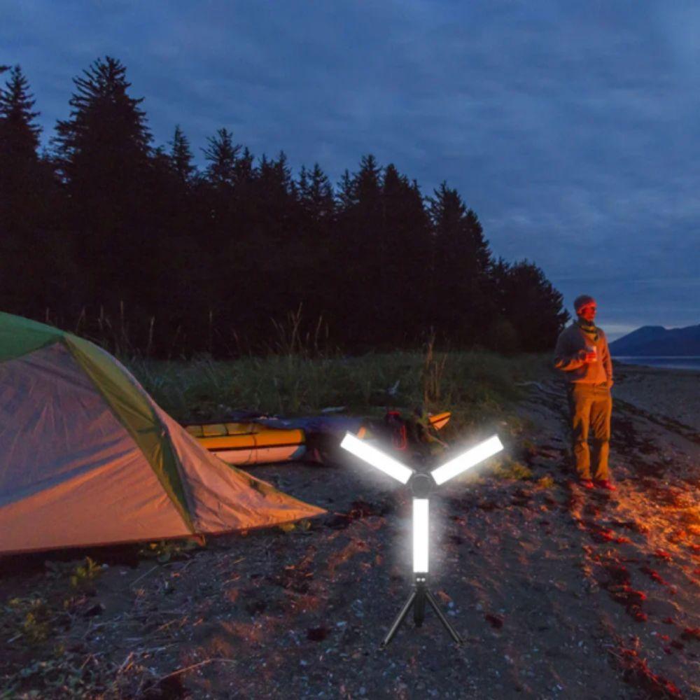 3 Colors Dimming LED Emergency Floodlight 162 LED Camping Torch Car Service Lamp Working Lights