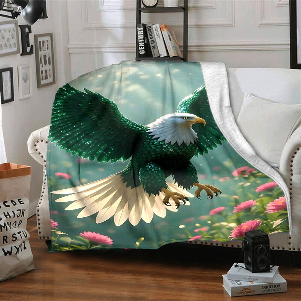 1pc Fantasy Eagle Wings Blanket Lightweight Blanket Throw Blanket For Sofa, Bed, Travel, Camping, Livingroom, Office, Couch, Chair yy251010019