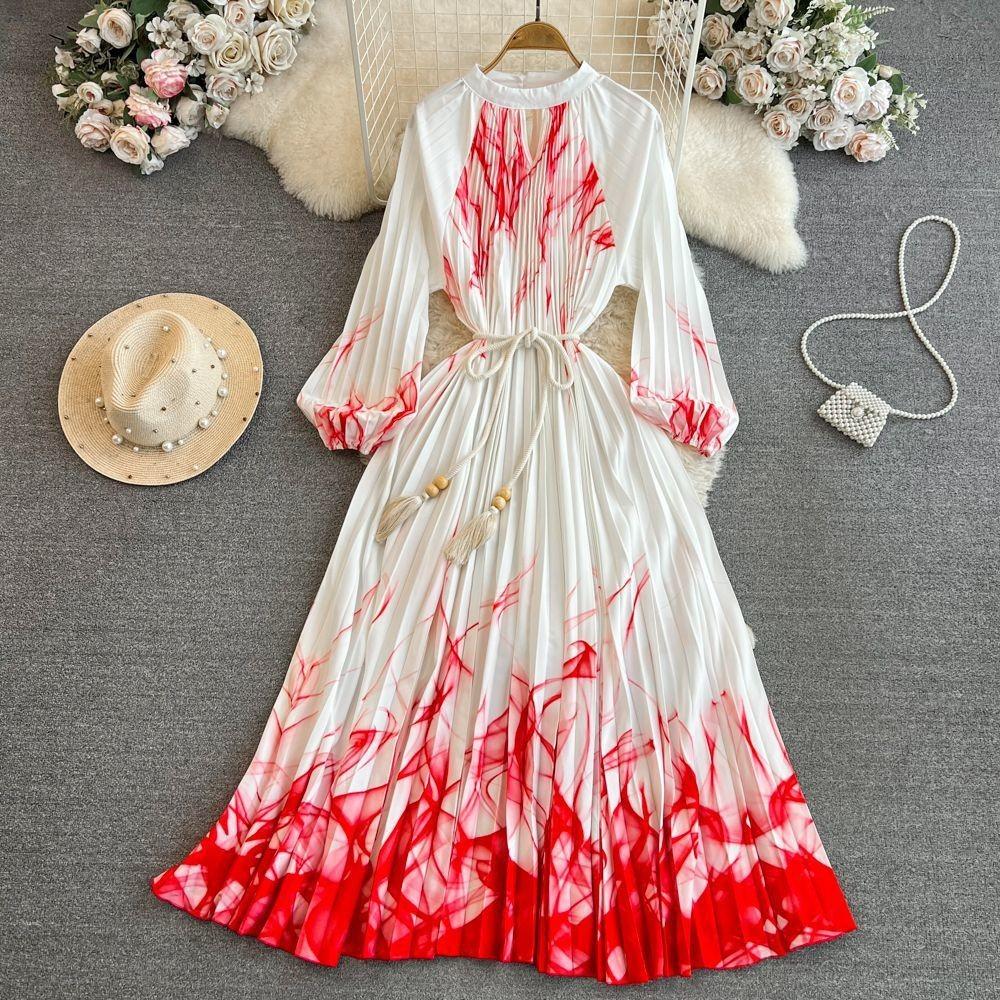 Women's Casual Knitted Suspender Long Skirt