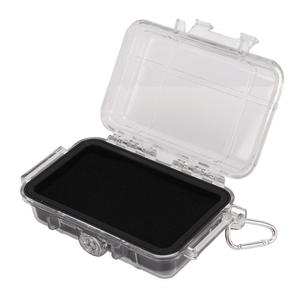 Plastic Shockproof Box with Shock Absorption Liner Outdoor Waterproof Airtight Case Transparent