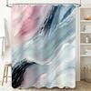 Soft Breathable Shower Curtain Waterproof Printed Home Decor Bathroom Decorative Artistic Decoration Pink Blue Grey White Black