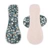 Reusable Washable Cotton Menstrual Pad With Winged Side Tabs Breathable Mesh Top Layer 3 Sizes Light To Heavy Flow