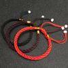 Adjustable Red Zodiac Wristband: Fine Cotton Yingluo Thread Bracelet for Men, Women, Couples