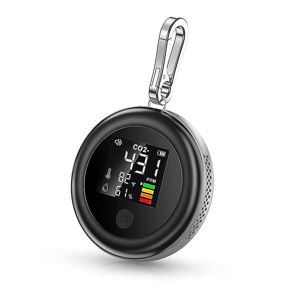 Portable Co2 Monitor Meter Sensor Indoor With Alarm, Air Quality Carbon Dioxide Monitor With Temper