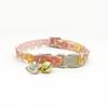 1PC Pet Necklace Colorful Lace Flower Cat Collar Puppy Ornament Collar Bell Neck Collar Cat Collar