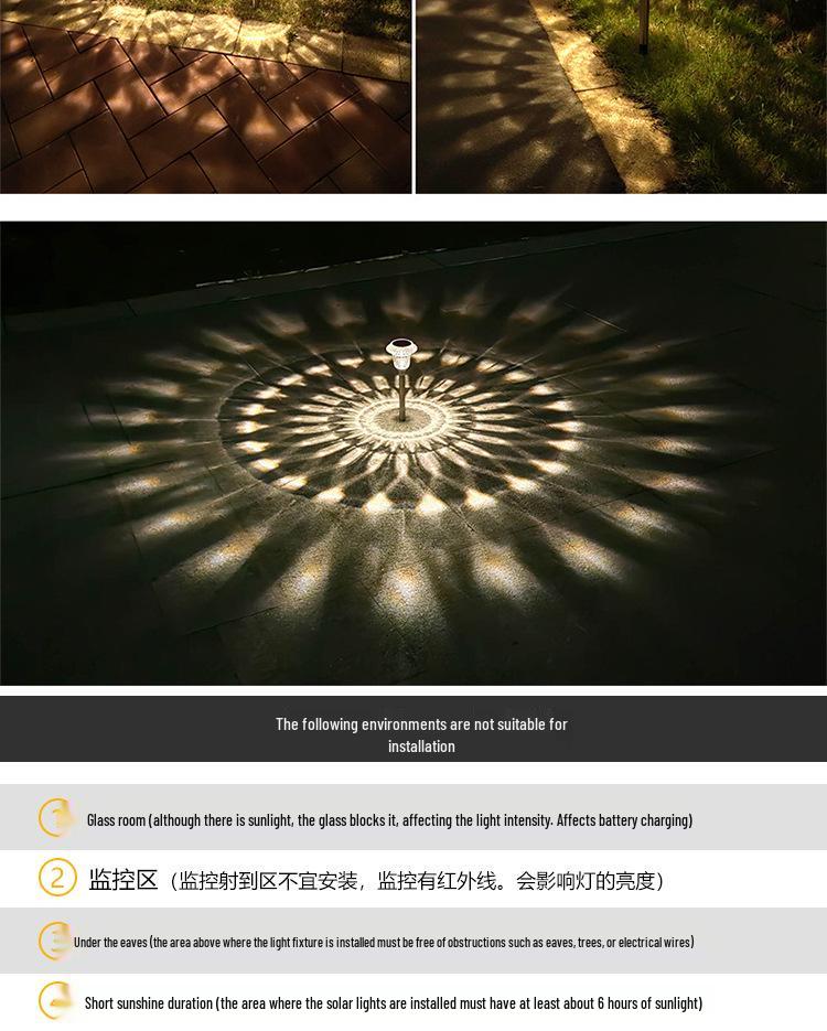 Waterproof Solar Lawn Light - Outdoor Garden & Landscape Decoration