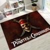 Captain Jack Pirates of The Caribbea Johnny Depp Carpet Rug for Bedroom Living Room Sofa Home Doormat Decor,Non-slip Floor Mat