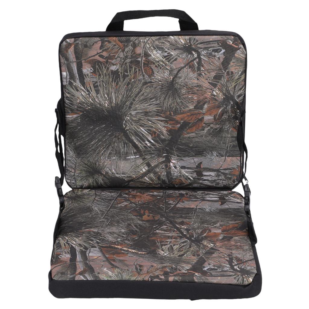 Tragbares Kissen Kiefernnadelmuster Faltbar Dick Wasserdicht Stadionkissen für Outdoor Picknick Camping Angeln