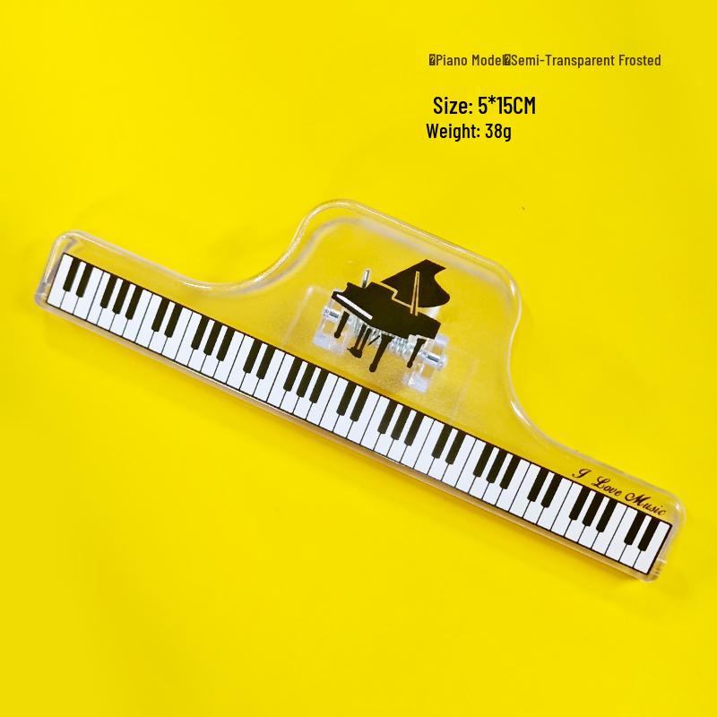 Clear High-Value Piano Note Music Storage Folder