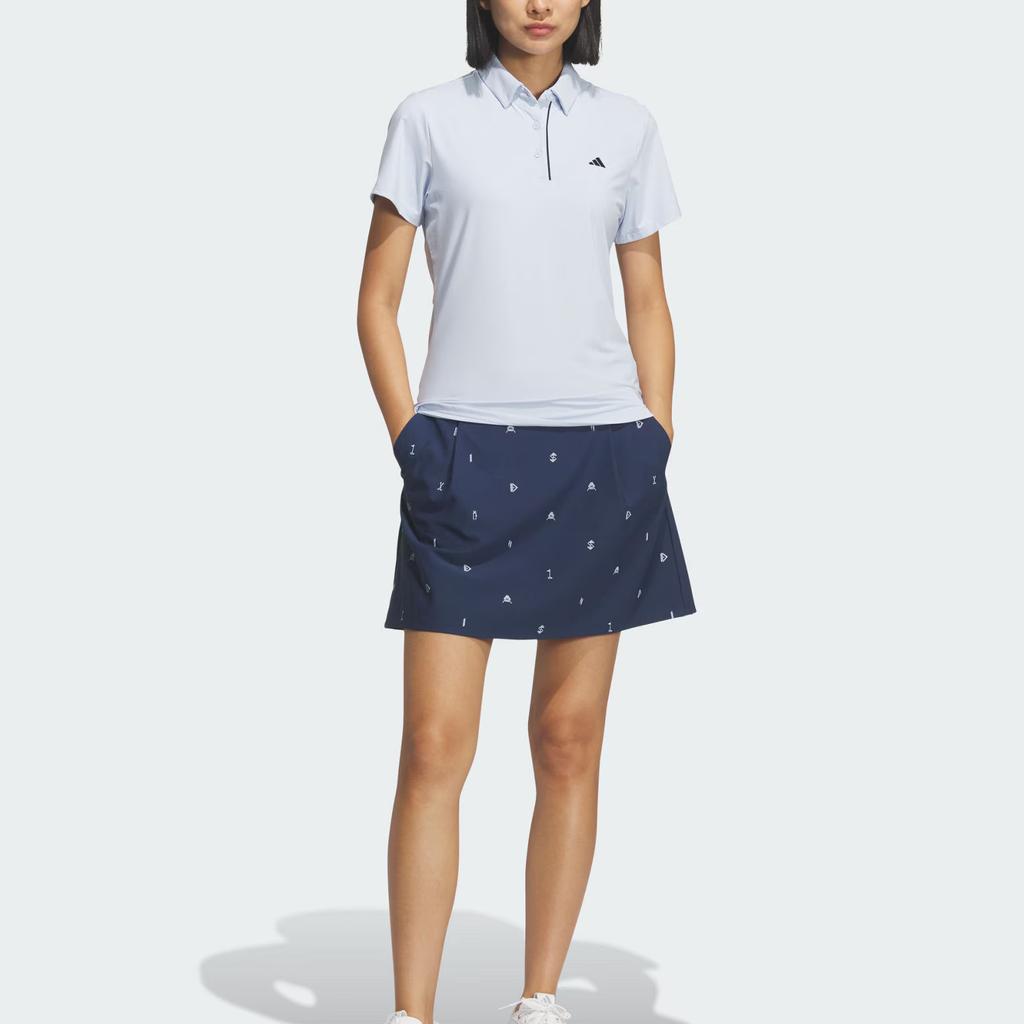 Adidas Comfortable Sports Pullover Short Sleeve Golf Shirt Women tops KB4724