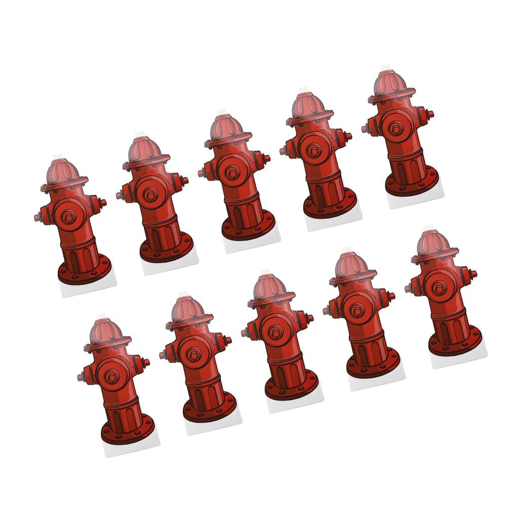 10pcs Dog Pee Pad Trainer Paper Fire Hydrant Shaped Pet Diaper Pad Guide for Puppy