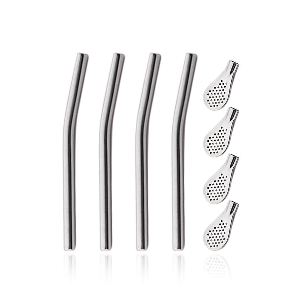 

4 шт. ложка-соломинка многофункциональная 304 нержавеющая сталь ложка-соломинка милая креативная ложка для перемешивания кофе ложка для сока молока чая