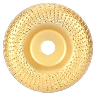 Stahl Holzbearbeitung Schleifscheibe Formscheibe Elektrowerkzeug Zubehör Hardwareteile Golden Gebogen