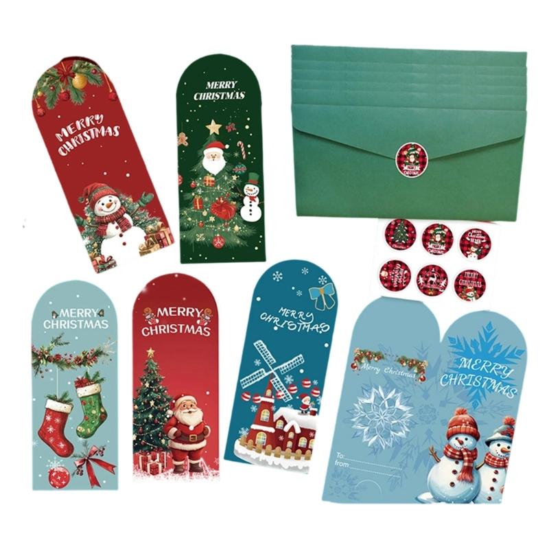 Creative Holiday Greeting Card With Envelopes Christmas Card For Travelers Office Use Festives Occasion